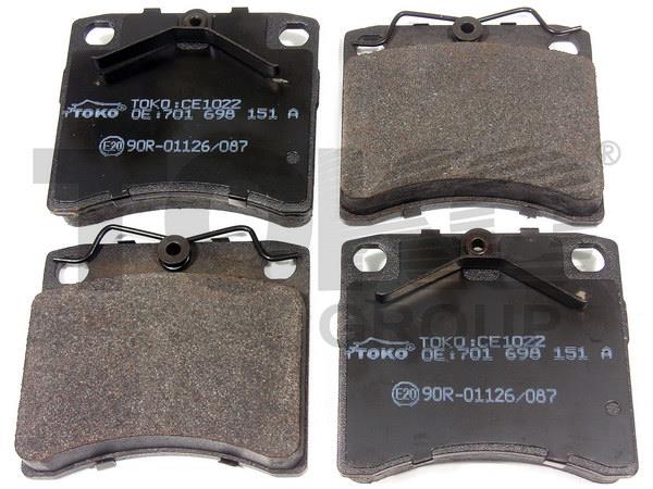 Toko T2152022 Front disc brake pads, set T2152022