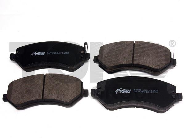 Toko T2167005 Front disc brake pads, set T2167005