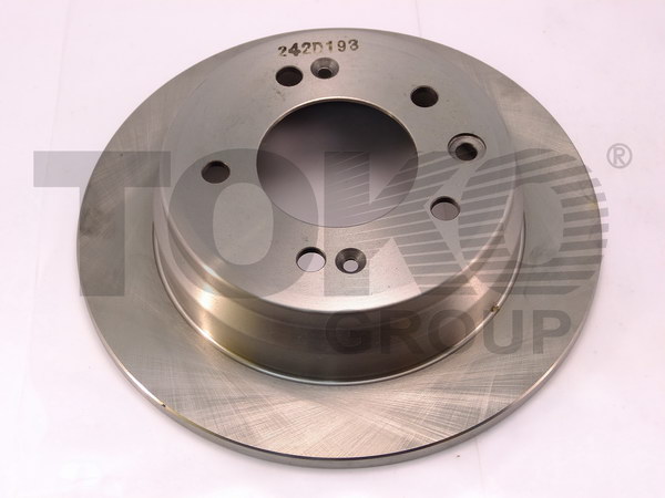 Toko T2404011 Rear brake disc, non-ventilated T2404011