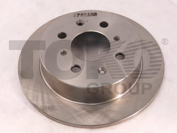 Toko T2411014 Rear brake disc, non-ventilated T2411014