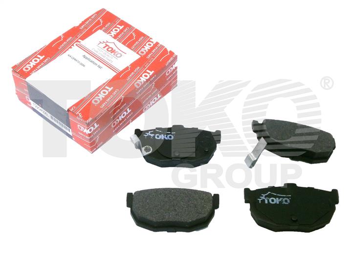 Toko T2204006L Rear disc brake pads, set T2204006L