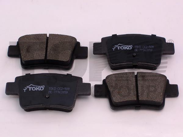 Toko T2236009 Rear disc brake pads, set T2236009