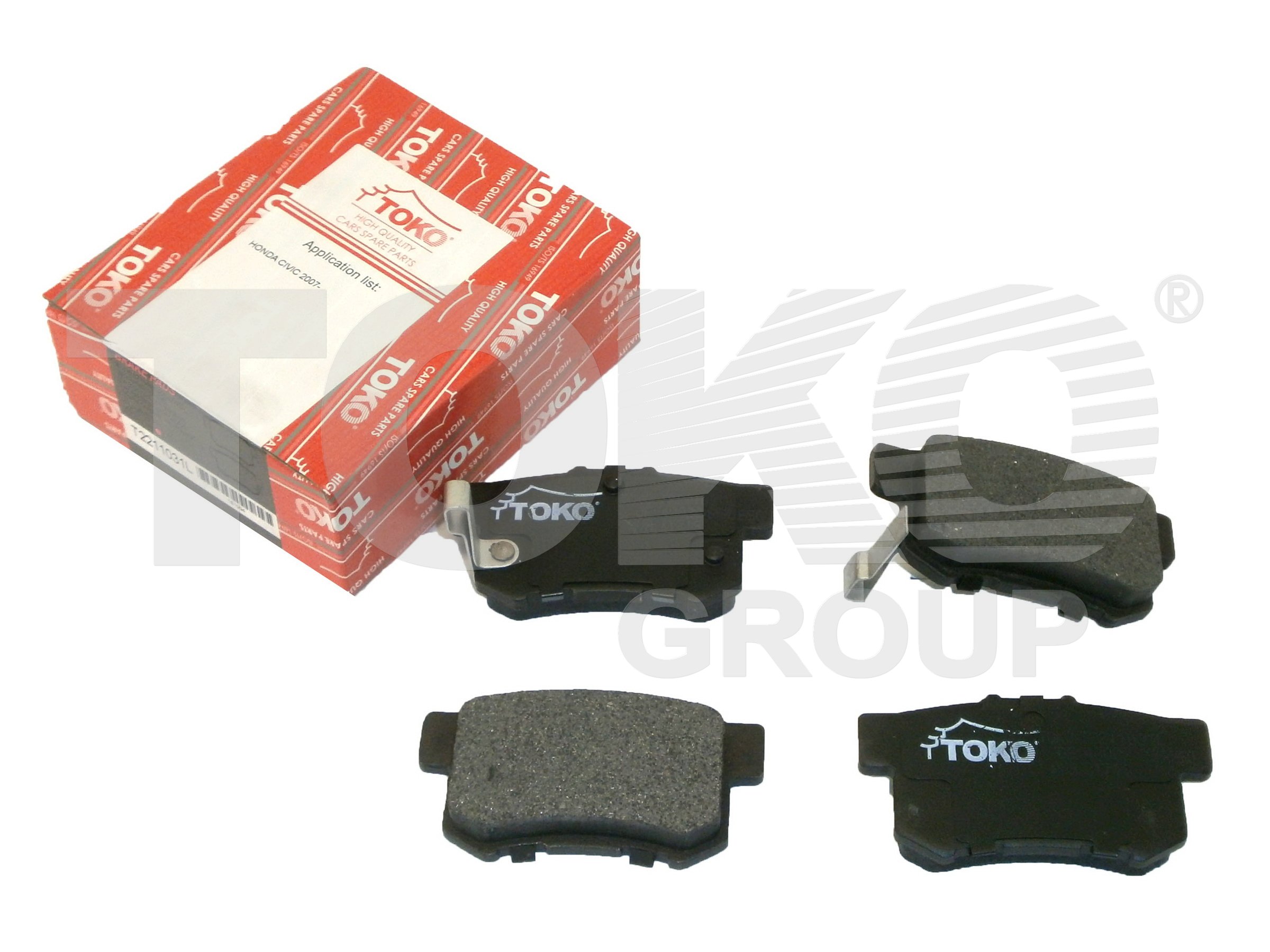 Toko T2211031L Rear disc brake pads, set T2211031L