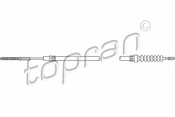 Topran 110 163 Cable Pull, parking brake 110163