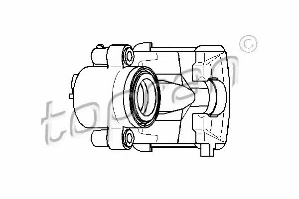 Topran Brake caliper front right – price 182 PLN