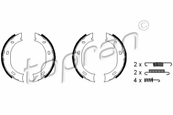 110457 Topran Handbrake shoes