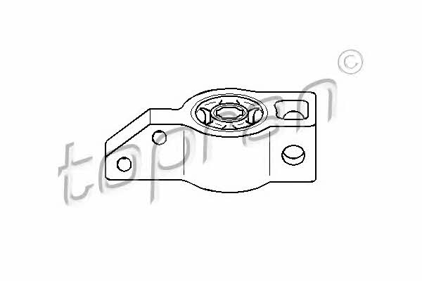 Topran 111 021 Silent block, front lower arm, rear right 111021