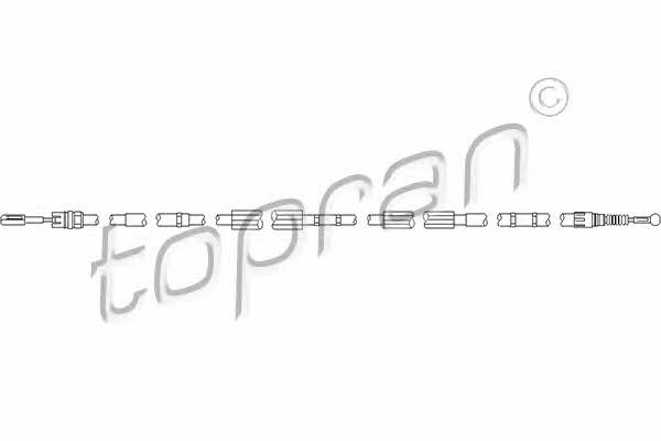 Topran 112 155 Parking brake cable, right 112155