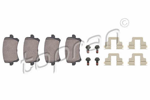 112168 Topran Brake pad set