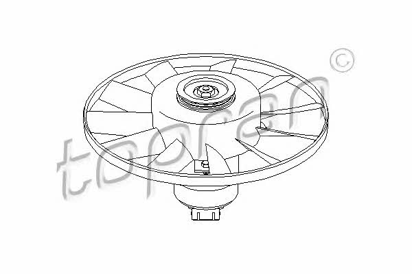 Topran 112 390 Hub, engine cooling fan wheel 112390