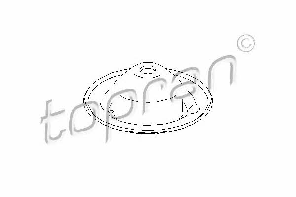 Coil spring plate Volkswagen Passat: 113369 Topran Suspension spring plate rear