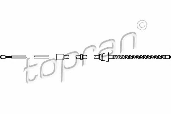 Topran 111 212 Cable Pull, parking brake 111212
