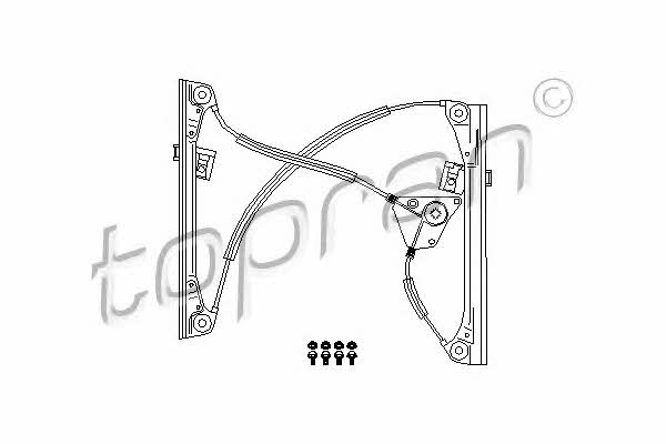 Topran 111 265 Window Regulator 111265 111265 Topran Window Regulator