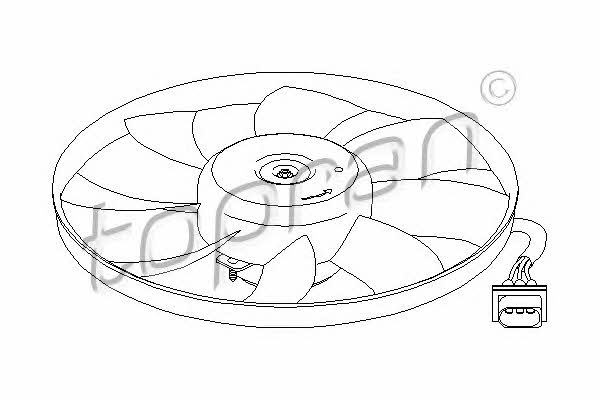 Topran 111 452 Hub, engine cooling fan wheel 111452