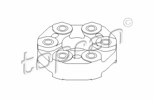 Elastic coupling of propeller shaft Topran 200 788