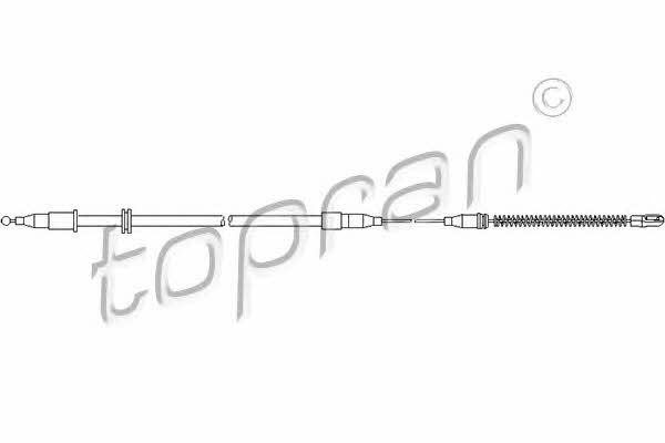 Topran 200 877 Parking brake cable left 200877