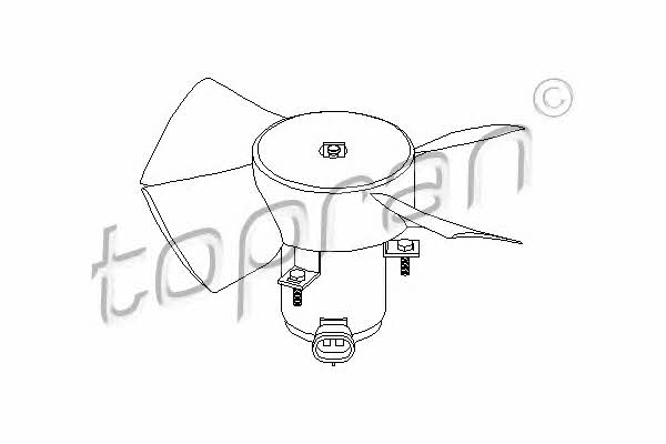Topran 202 362 Hub, engine cooling fan wheel 202362