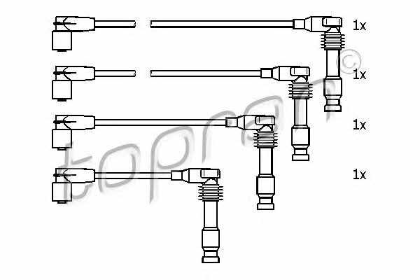Topran 205 104 Ignition cable kit 205104