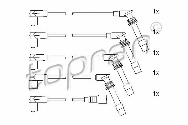 Topran 205 105 Ignition cable kit 205105