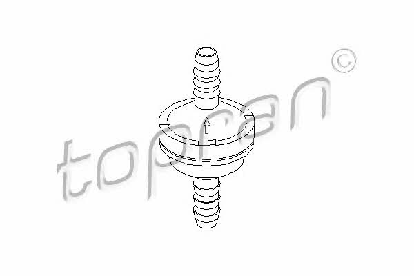 Vacuum brake booster valve Topran 206 111