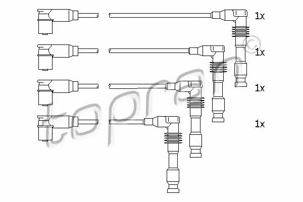 Topran 206 242 Ignition cable kit 206242