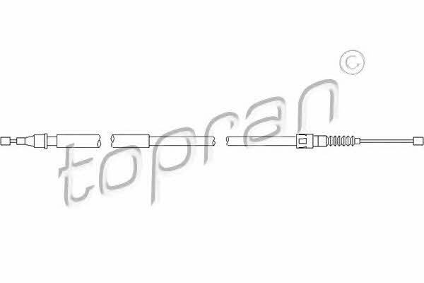 Topran 206 501 Parking brake cable left 206501