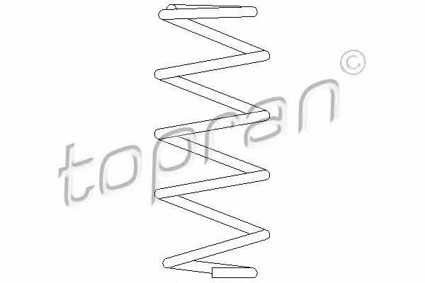 Topran 207 001 Front coil spring 207001 207001 Topran Front coil spring