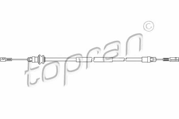 Topran 207 371 Cable Pull, parking brake 207371