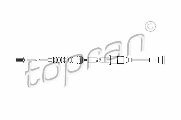 Topran 207 379 Parking brake cable, right 207379