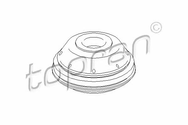 Topran 207 743 Strut bearing with bearing kit 207743