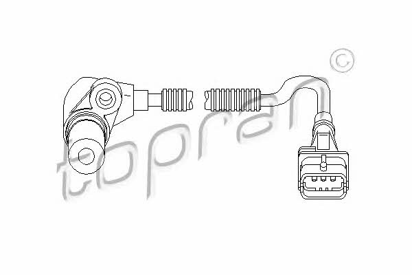 Topran 207 881 Crankshaft position sensor 207881