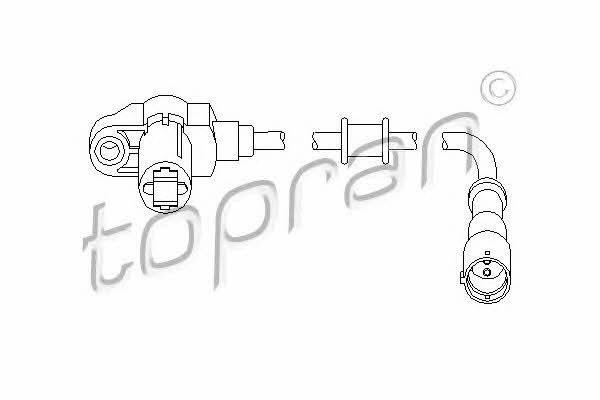 Topran 207 449 Sensor, wheel speed 207449