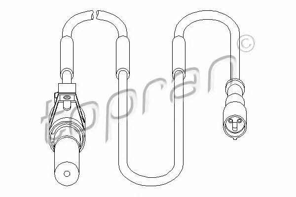 Topran 207 451 Sensor, wheel speed 207451