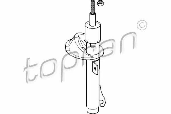 Topran 301 048 Front oil and gas suspension shock absorber 301048