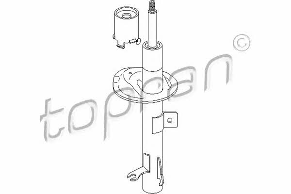 Topran 301 322 Front right gas oil shock absorber 301322