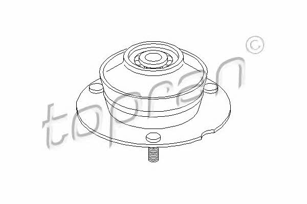 Topran 500 019 Strut bearing with bearing kit 500019