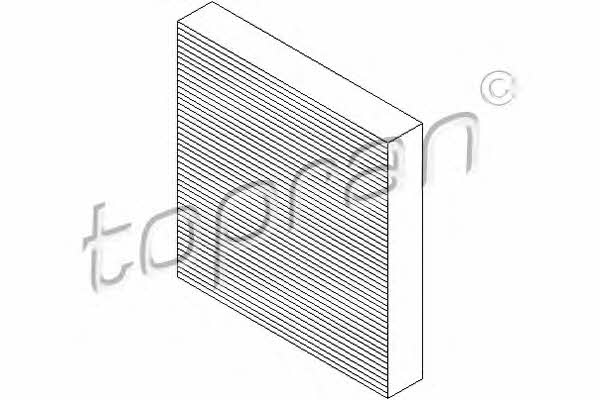 Topran 302 078 Cabin filter with activated carbon 302078 302078 Topran Cabin filter with activated carbon