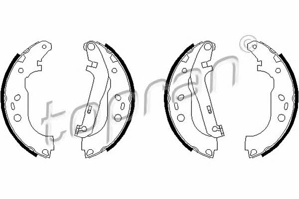 302289 Topran Brake shoe set