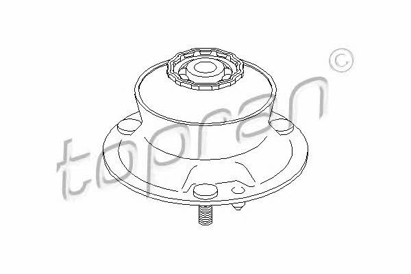Topran 500 835 Strut bearing with bearing kit 500835