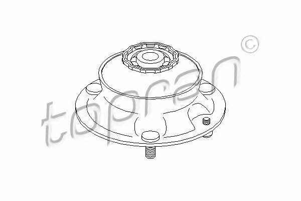 Topran 500 836 Strut bearing with bearing kit 500836