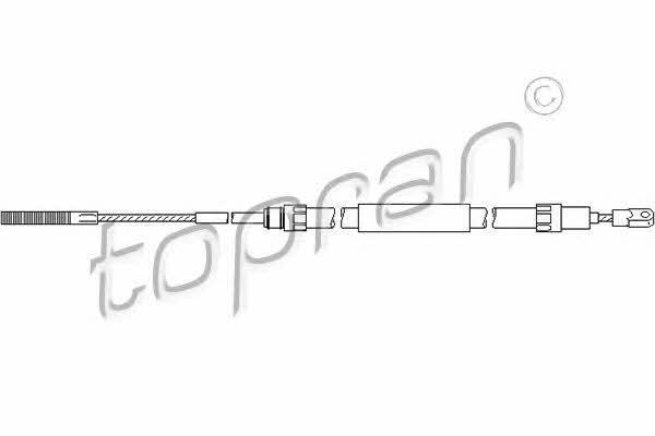 Topran 501 089 Cable Pull, parking brake 501089