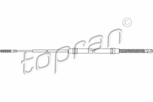 Topran 501 093 Cable Pull, parking brake 501093
