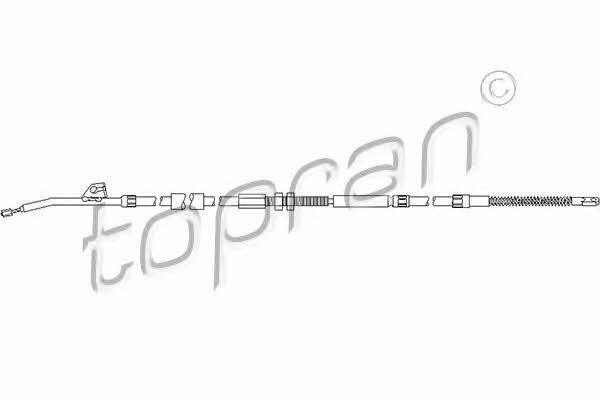 Topran 501 103 Parking brake cable left 501103