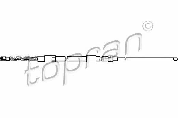 Topran 501 104 Parking brake cable, right 501104