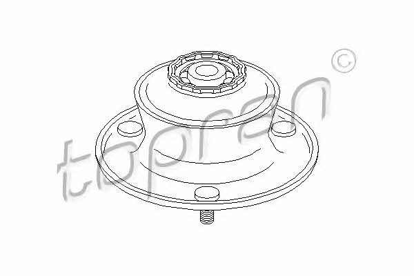 Topran 501 324 Strut bearing with bearing kit 501324