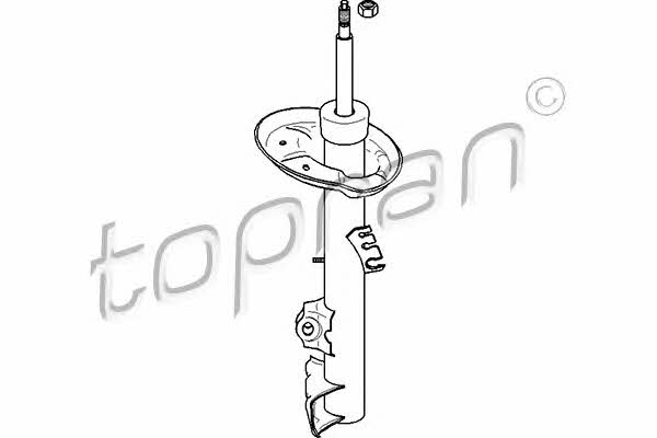 Topran 501 620 Front Left Gas Oil Suspension Shock Absorber 501620