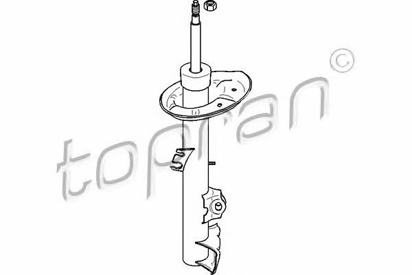 Topran 501 621 Front right gas oil shock absorber 501621