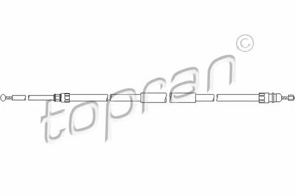 Topran 501 720 Parking brake cable, right 501720