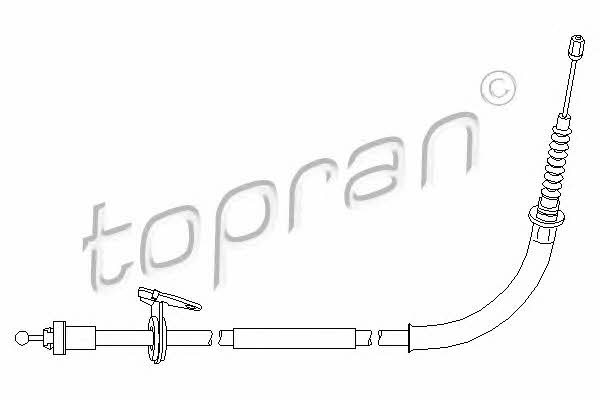 Topran 501 723 Parking brake cable, right 501723