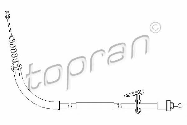 Topran 501 724 Parking brake cable left 501724